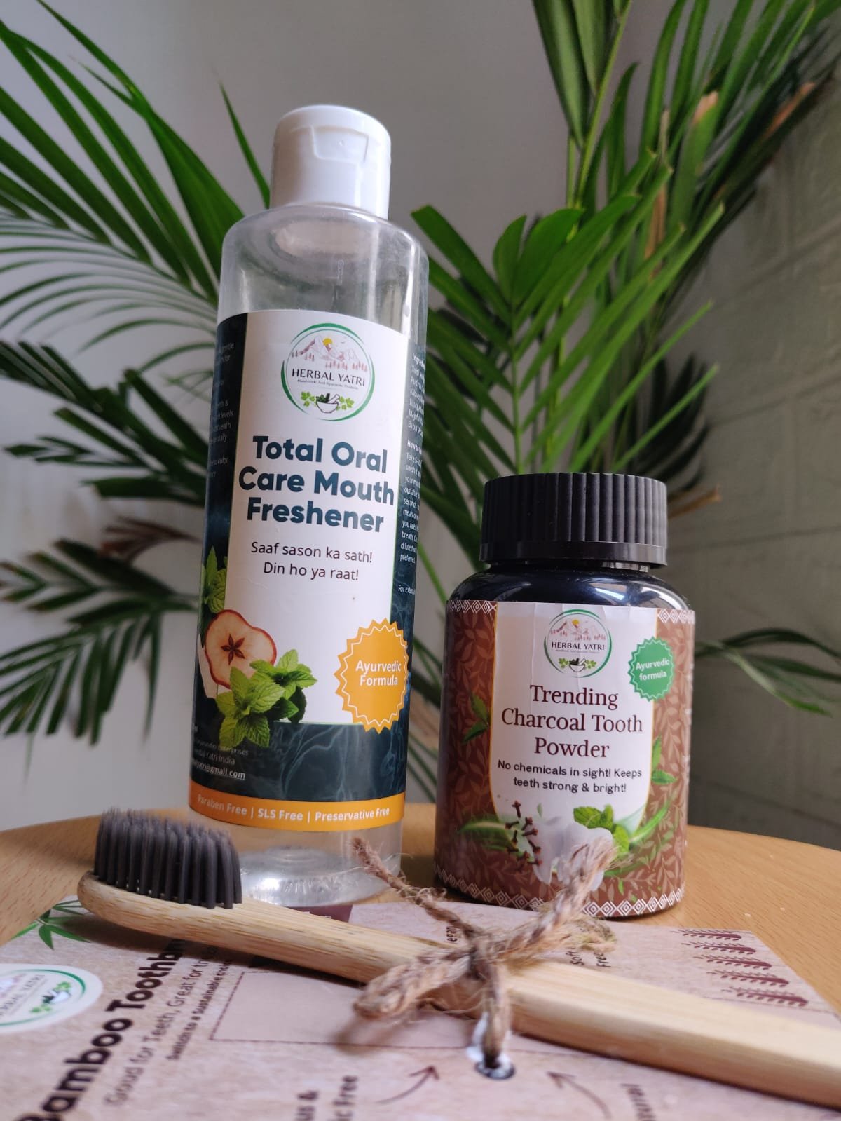 Total Oral Care Mouth Freshener — Ayurvedic formula for all-day fresh breath. A toxin-free oral care.  Safe alternative to a chemical based  toothpaste   Keeps teeth shiny   Fresh Breath   Removes plaque   Antimicrobial  Suitable for men,women and kids